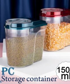 Plastic Storage container with Opening Mouth 1500ml (1pc)