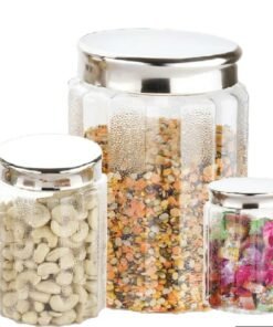 Container Metal Air Tight Rust Proof Cap (Set of 3pcs)