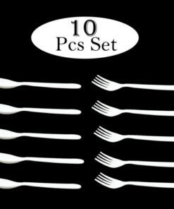 Premium Plastic Spoon And Fork Set - 10 pcs