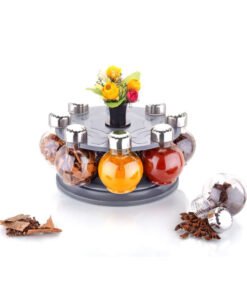 Revolving Plastic Spice Rack Set (8 pcs)
