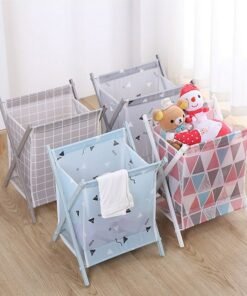 Foldable Multifunction Storage Laundry Basket (Random Colour)