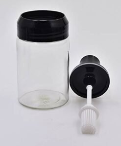 Glass Jar with Brush for Ghee-Butter-Oil Stoppers