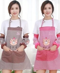 Cartoon Print Stripe Apron
