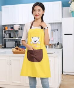 Cartoon Print Plain Apron - 775