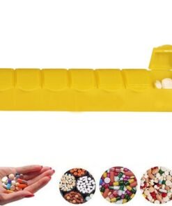 Pill Box with 7 Compartments