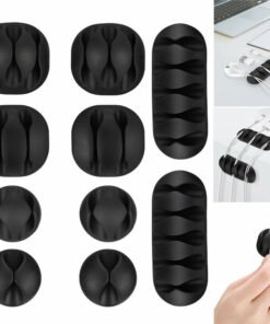 Cable Organizer Holder Multi-Size Set 10pcs