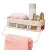 Rectangle Shelf With Towel Holder with Strong Adhesive Stickers