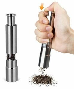 Mini Pepper Grinder Crusher Mill Stainless Steel Hand Thumb Press Set Machine