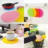 Silicone Round Coasters Trivets Mat Pads