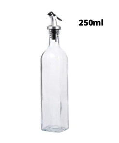250ml Oil Dispenser Olive Oil Dispenser Glass Bottle with Lever-Release Stopper