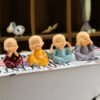 Baby Buddha 4pcs Set Office Car House Decoration