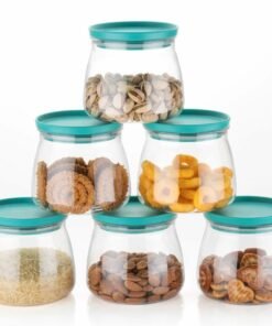 6 Pcs Pot Shape Container (Set of 6) (800Ml)