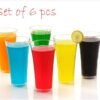 Stylish look Juicy Glass, Transparent Glasses Set 300ml (6pcs)
