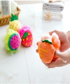 Cute Fruit Shape Bath Shower Sponge Baby Bath Flower Loofah ( Random )