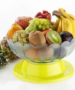 Fruit & Vegetable Basket with Revolving Design Plastic