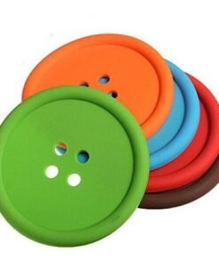 Button Coasters Coffee Mat Pads Holder Tea Cup