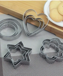 Cookie Cutter 12pcs Heart Round Star and Flower