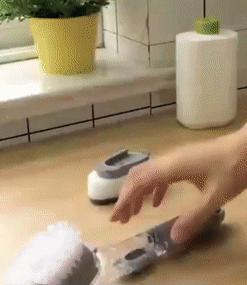 Clean Brush Scrubber with Soap Dispenser