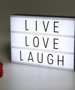 A4 LED Cinematic Light Box With Letters and Symbols