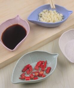 Leaf Shape Chutney Plate 4pcs Set