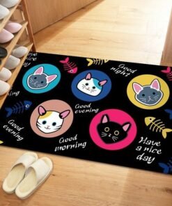 Crystal Velvet Door Bathroom Mat (Random Deisgn)